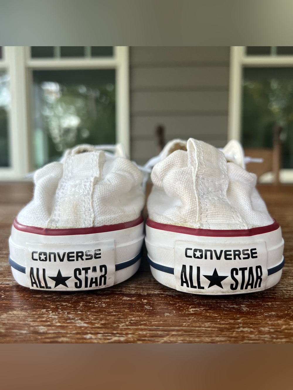 Converse All Star Chuck Taylor a slip On White Canvas Sneakers Low Top Women’s 8 - Picture 4 of 16